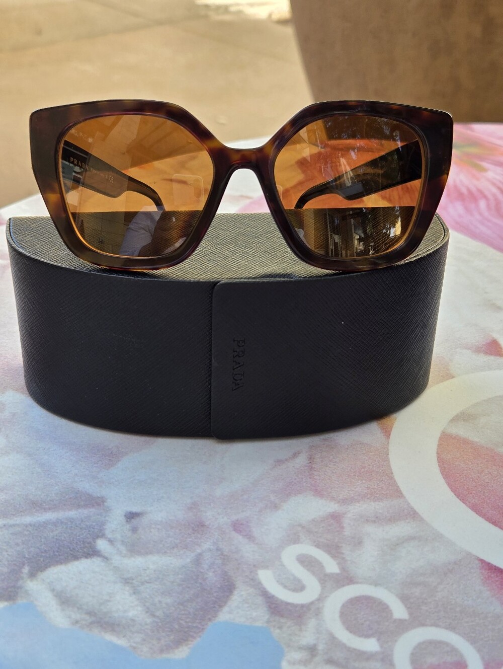 Prada SPR 24X tortoise RX sunglasses